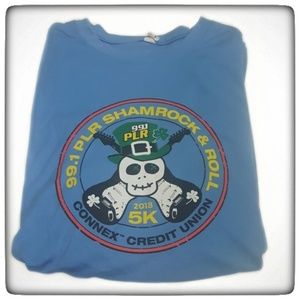 Mens Running 5k Polyester Workout Shirt-Large